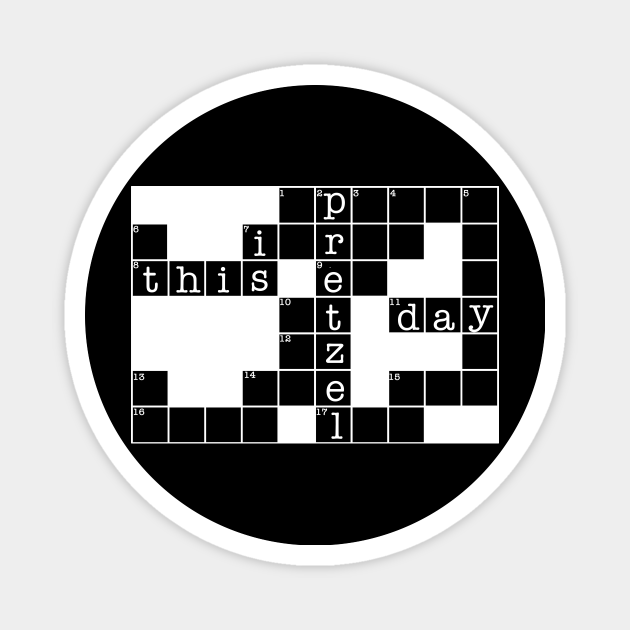 Pretzel Day Crossword Puzzle The Office TeePublic